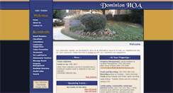 Desktop Screenshot of dominionhoa.net